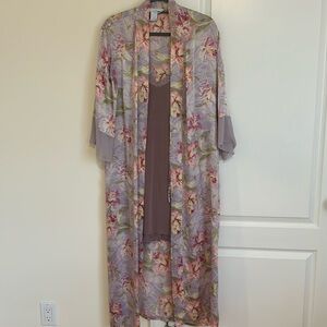 Silk Robe with cami